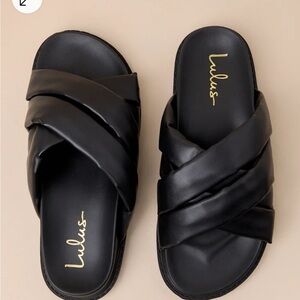 NIB Lulus slides/ sandals size 8